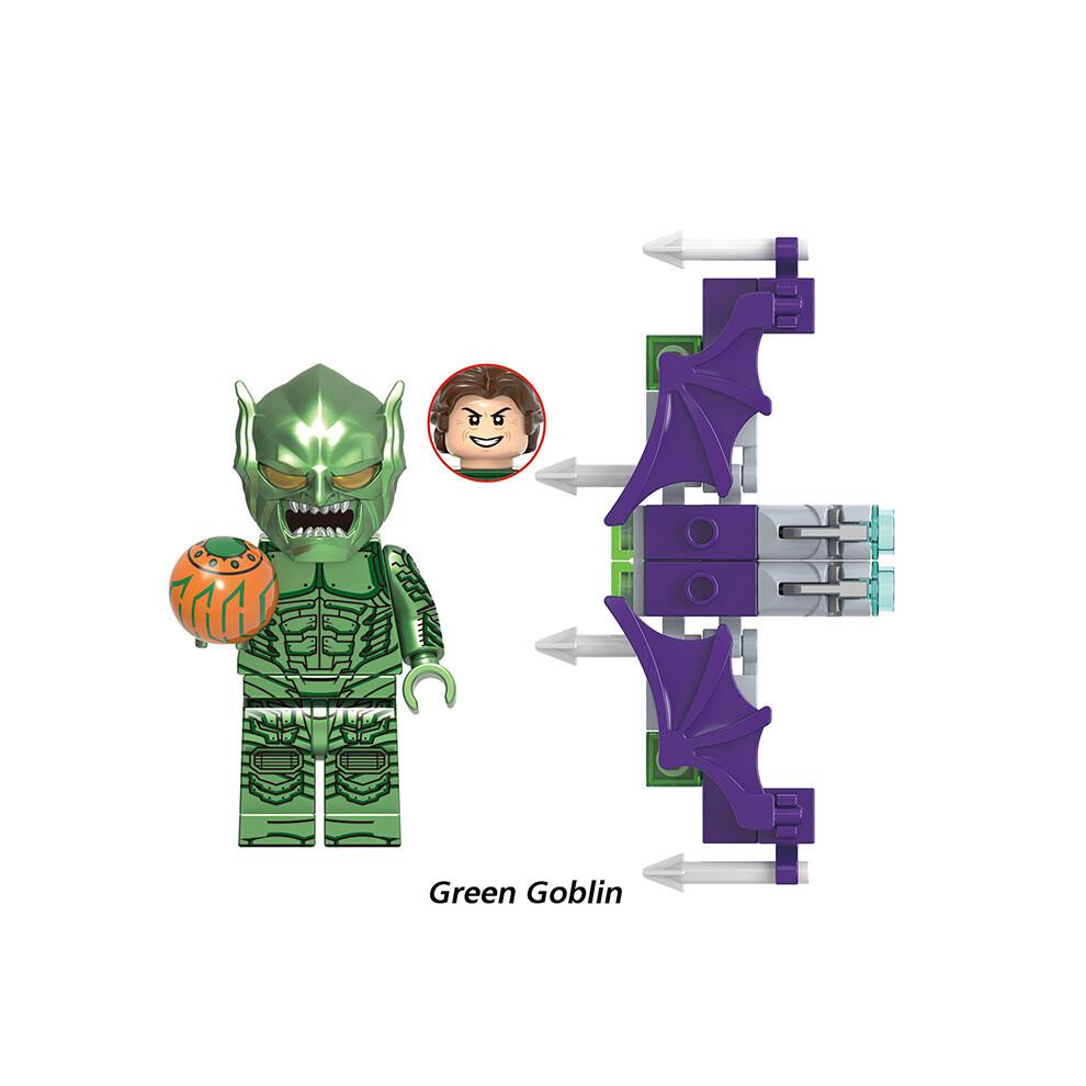 8PCS Super Hero Dr. Octopus Green Goblin Spider-Man Blocks Minifigures Children's Toy Kids Gifts