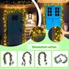 Artificial Simulation Christmas Leaf Cane Soft Feel Needle Vine Door Head Decoration Wall Hanging