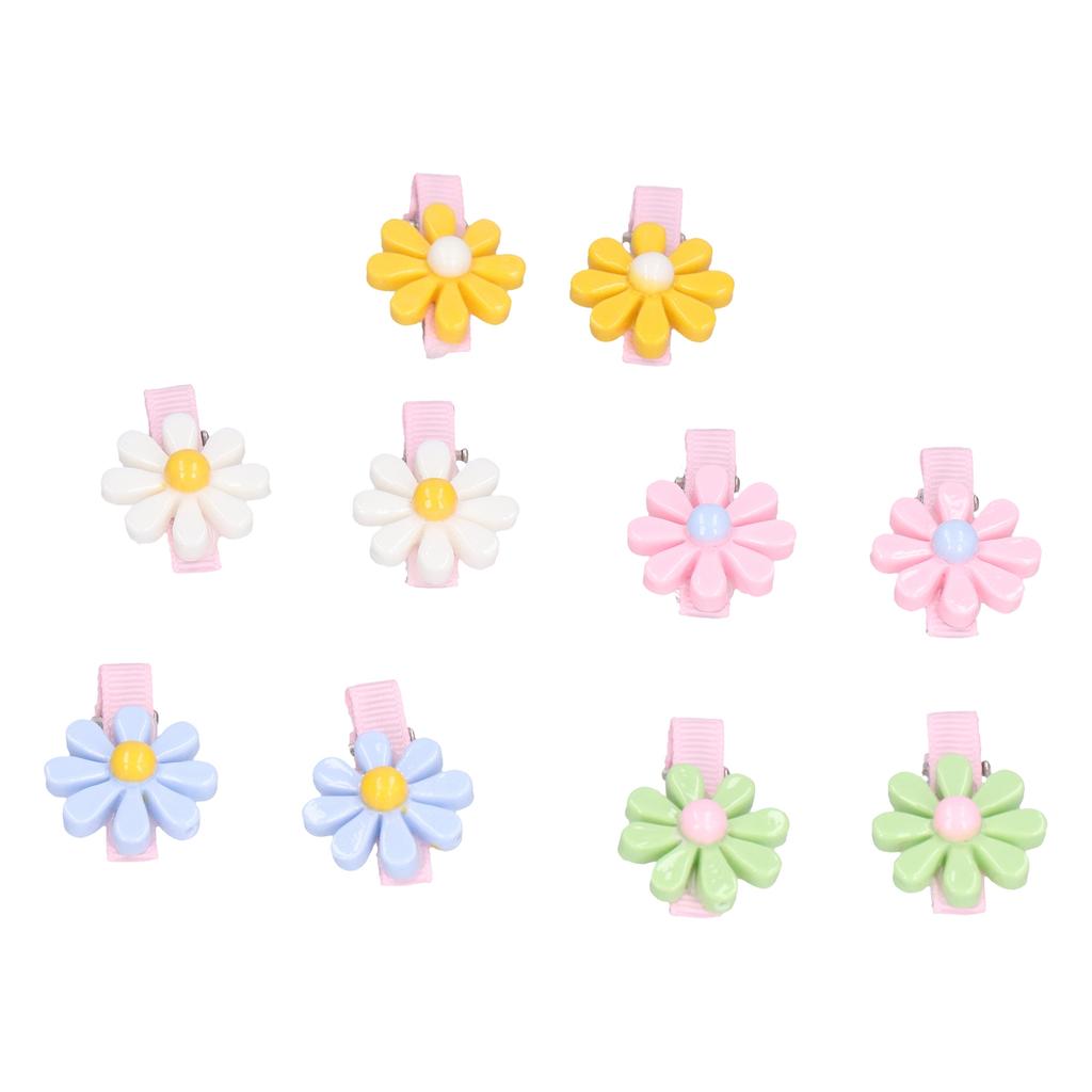 20 Stück Haarklammern für Haustiere, leuchtende Farben, niedliche florale Haarspange für Kaninchen, Hund, Katze, Welpen