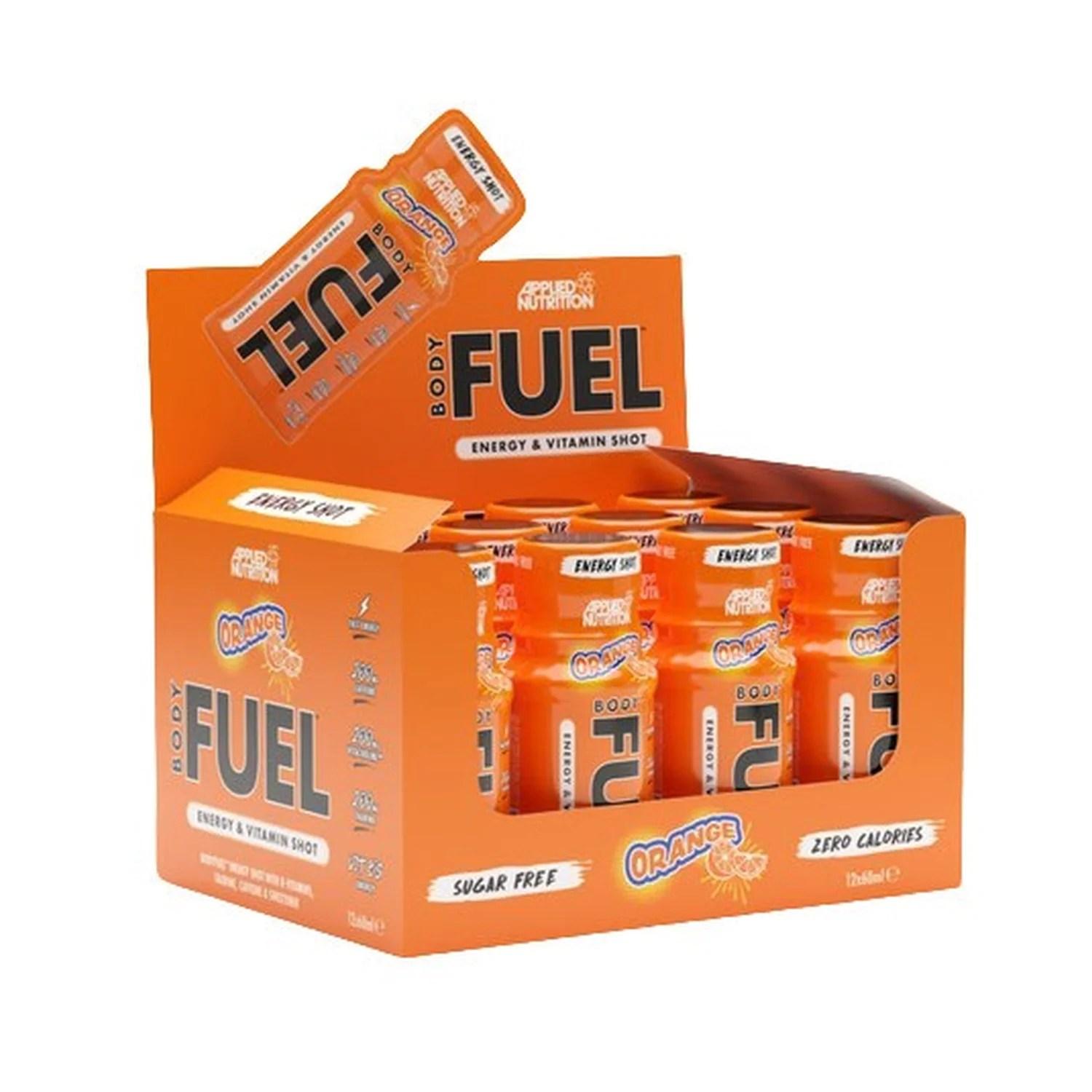 Cheap Stuff 4 All Unisex Orange Bodyfuel Energy Shots, - 12 X 60 Ml.