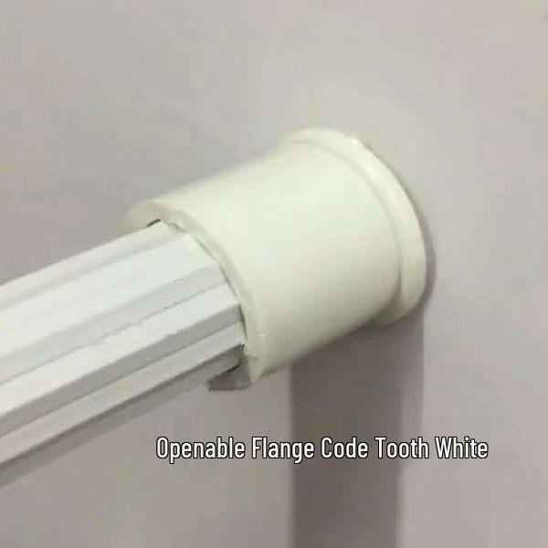 

Roman Rod Flange Bracket: Curtain and Shower Rod Wall-Mount End Brackets