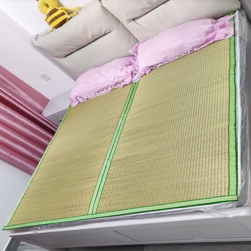 Chinese Style Thickened Foldable Straw Mat with Free Shipping - Customizable for Dorms, Traditional & Natural Design