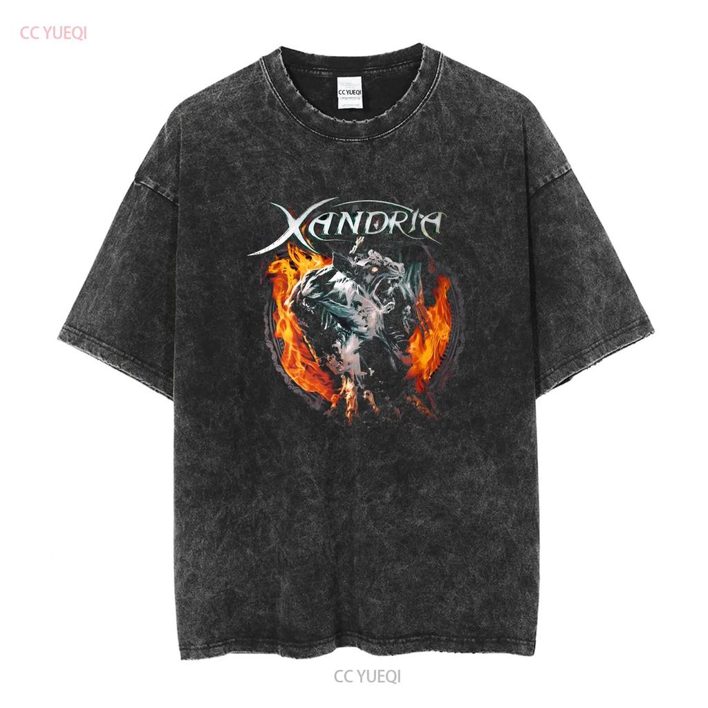 Xandria Sacrificium Tour 2014 T Shirt Cotton Black S to 5XL MD1550 vintage Washed Versatile Stretched Top For Everyday Wear
