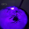 Halloween Witch Cauldron Set DIY Plastic Black Pot with Artificial Spiders Light Up Bubble Witch Cauldron for Halloween Kitchen Table Decor