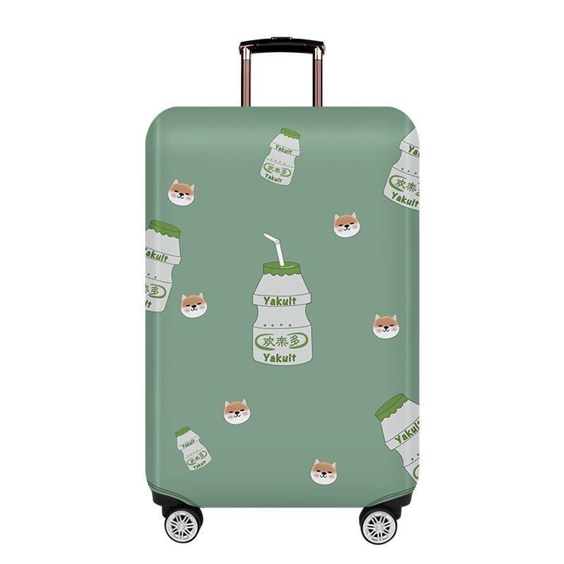 Luggage Case Thin Protective Cover Cartoon Pattern Trolley Travel Leather Box