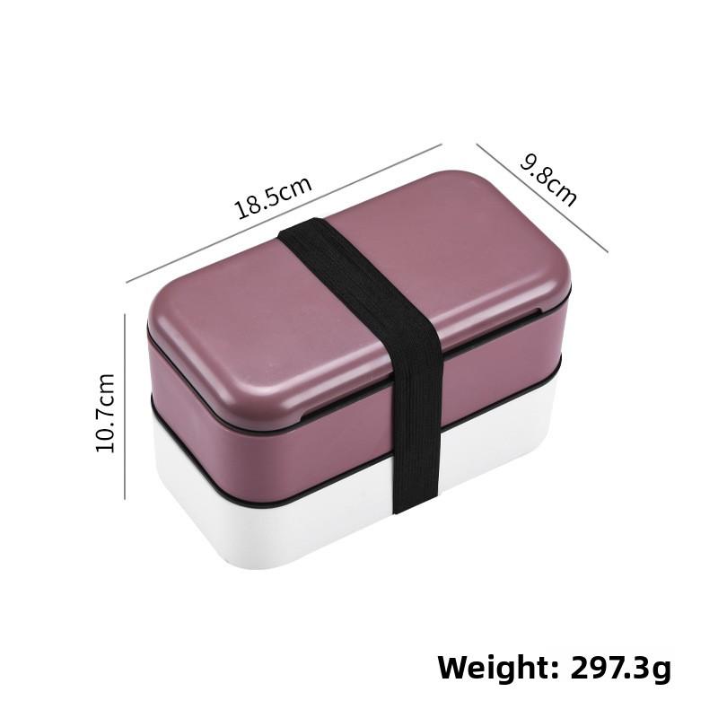 Creative High-Capacity Double-Layer Portable Sealed Lunchbox for Students and Office Workers