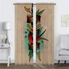 Window Curtain for Room 2 Panel New School Tattoo Kitchen Curtains Blinds Partition Tulle for Bedroom Home Interior Curtains