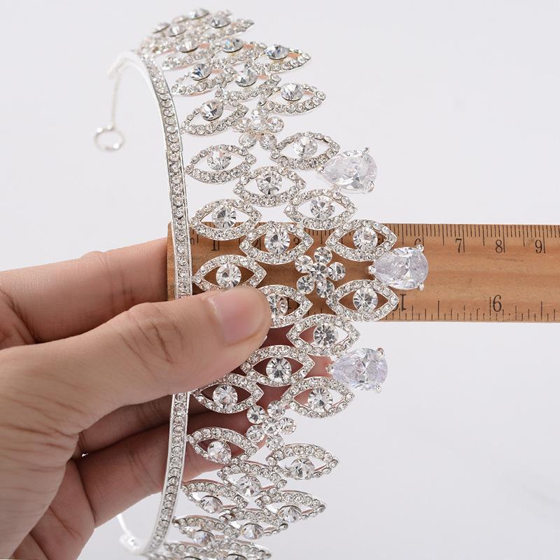 Bridal Jewelry AAA Zircon Crown European Style Wedding Crown Headband