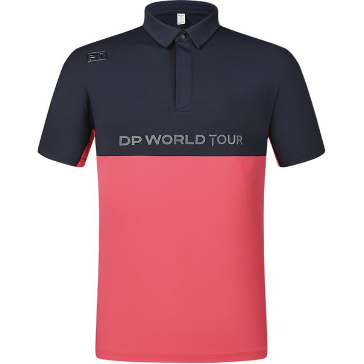 

FILA Color Block College Style Mid Waist Short Sleeve Polo Shirt Men tops Tidal-Blue A11M425118F-DB XXXL