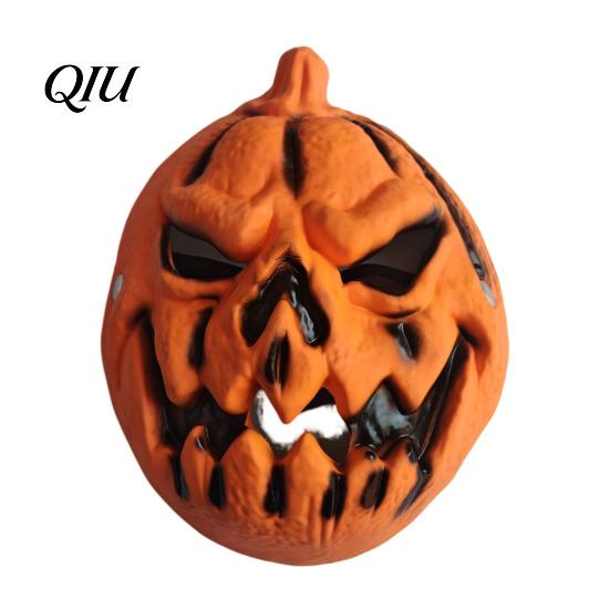 Eye Catching Party Mask Halloween Pumpkin Mask, 3D Spooky Jack O Lantern for Cosplay Party, Lightweight PU Foam Breathable Scary Face Adults