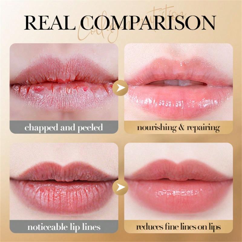 1Pc Hydrating Collagen Lip Balm Antichapped Moisturizing Formula with Hyaluronic Acid Gentle Enough for All Skin Types