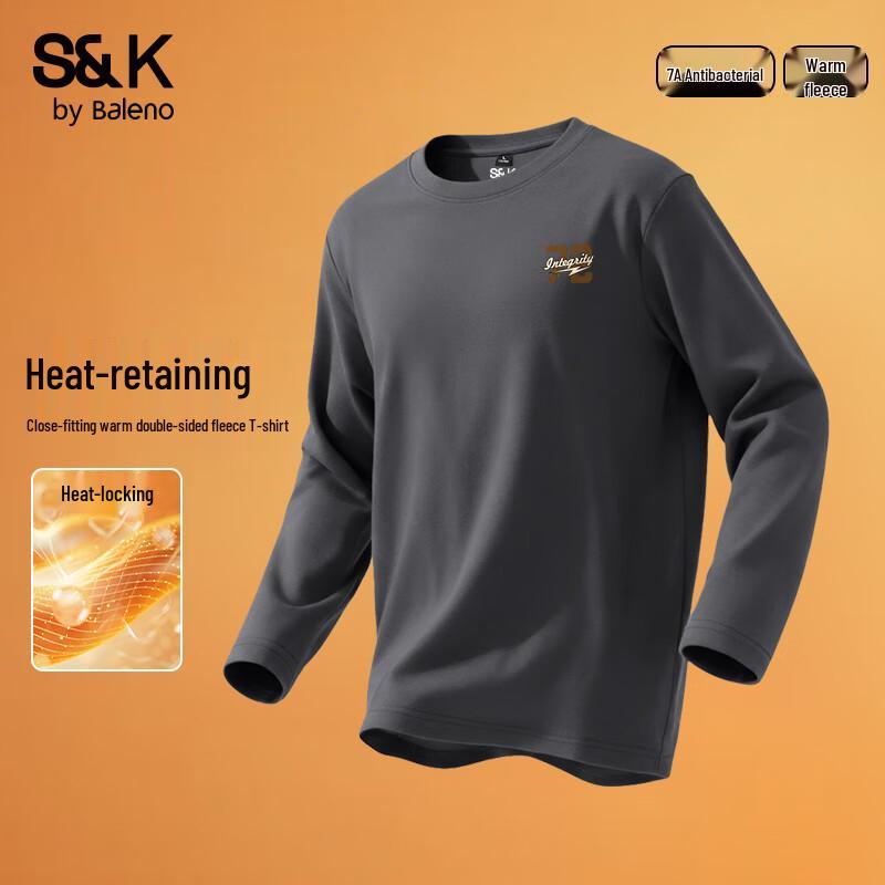 Baleno Men s S&K Series Fleece Crew Neck T-Shirt 4XL