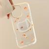 Mirror Cat Magnetic Snap Holder 16promax Transparent IPhone 15 Mobile Case Applicable To 13 Little Goldfish 14 Chinese Style