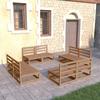 Day and Night - Day and Night Garden Furniture 8 Pieces Honey Brown Pine Wood