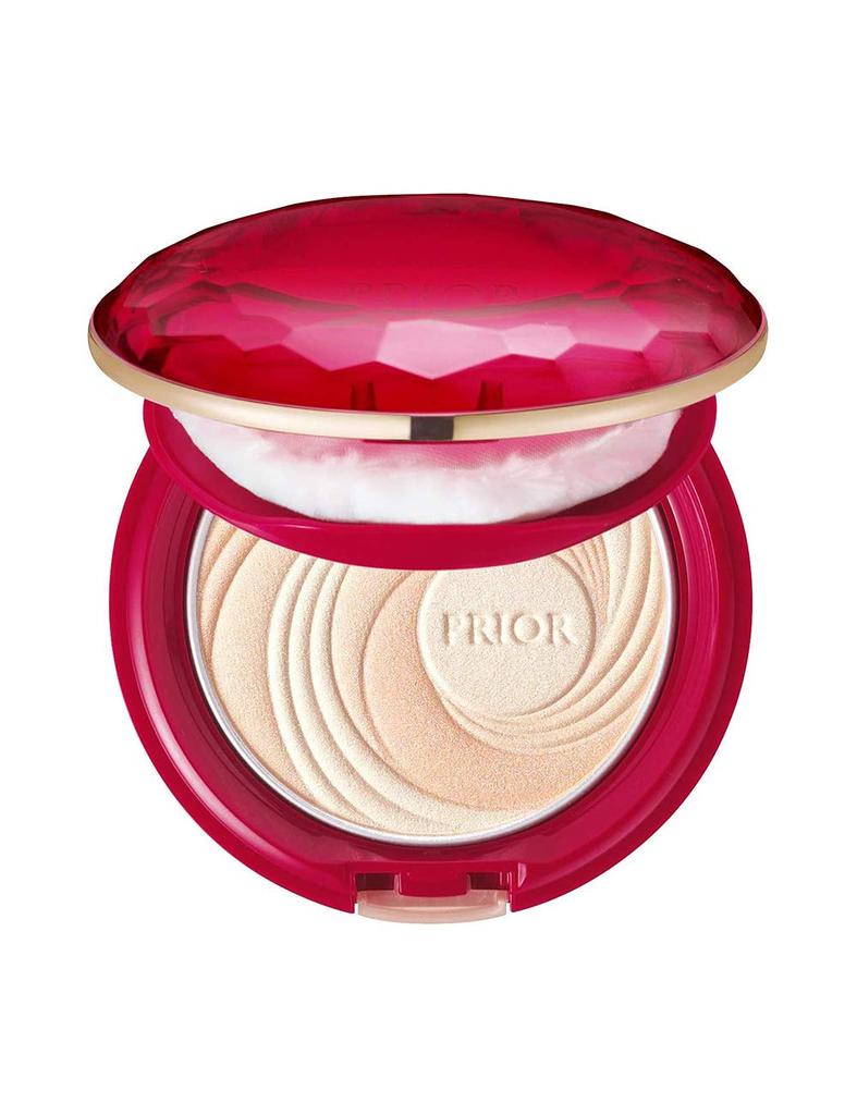 PRIOR Beautiful Luster Up Face Powder, Beige, SPF15 PA++, 9.5g
