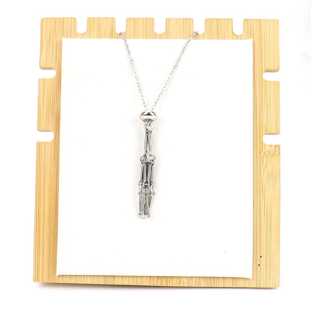 Geometric Necklace With Adjustable Stainless Steel Chain For Womens Fashion Jewelry