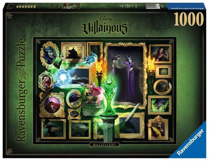 Puzzle 1000 pièces Disney Villainous - Maléfique Ravensburger - Collection Disney Villainous - Dès 14 ans