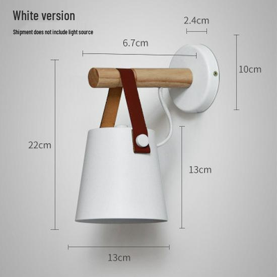Retro Leather Belt Wall Lamp - Industrial Style Bedside Light for Bedroom or Corridor
