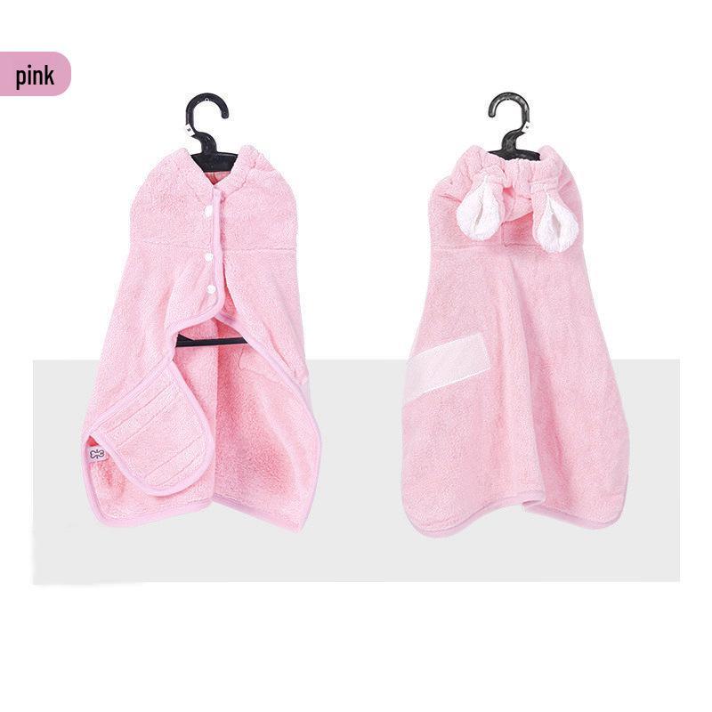 Bichon Dog Hooded Bathrobe - Soft, Strong Absorbent, Quick-Drying, Shed-Free Towel