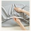 White Ruffled Bed Skirt Solid Color Dust Ruffle Cover with Elastic Cotton Washed Bedspread Non-Slip Mattress Protector Four Season Universal Bedding