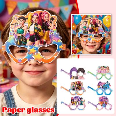Photo Props, Paper Glasses, Holiday Parties, Children's Birthdays, Party Decorations