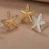 Cold Style Fashion Trend Starfish Earrings Women's Personalized Design Popular Earrings Ear Jewelry