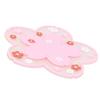 Flower Pattern Coasters Heat Insulation Coaster AntiSlip Cup Mats Tabletop   Prevent Furniture Damage(Pink )