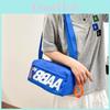 Sac à bandoulière tendance style rétro de rue en toile grande capacité pour hommes et femmes