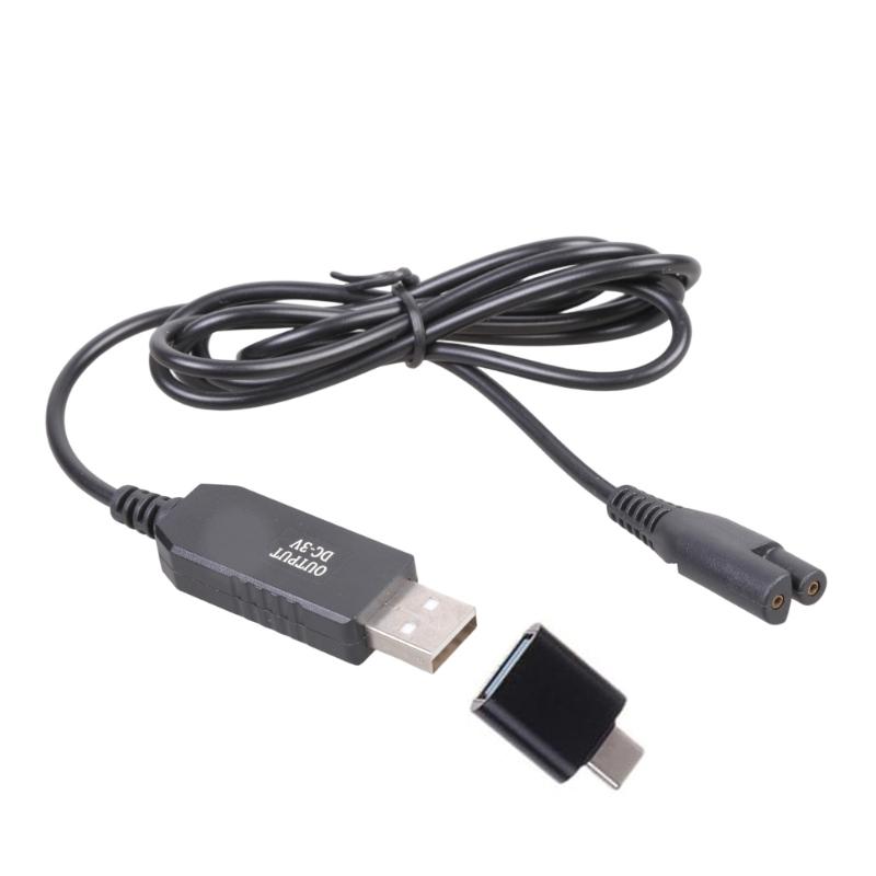 

Универсальный сменный зарядный кабель 3 В для различных беспроводных ирригаторов полости рта, USB Type-C с двойным портом, 1,2 м 1