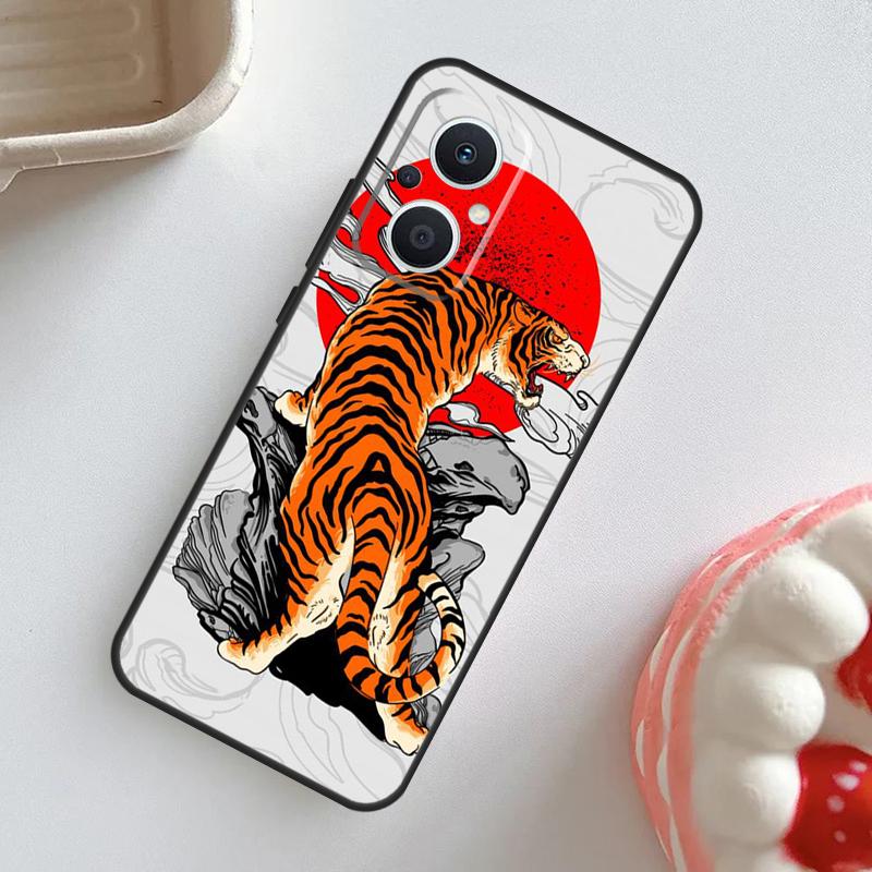 Japanese Style Art Japan Case For OPPO Reno 10 Pro 11F 4Z 5Z 8T 4 5 6 7 8 Lite OPPO Find X2 X3 Neo X5 X6 Pro Cover