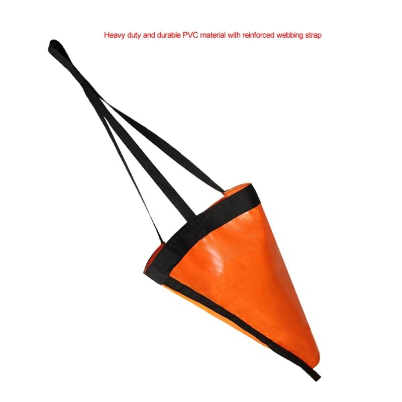 PVC Sea Anchors Marine Brake System Attachments Marine Kayak Drifts Rowing Boats Brake Anchors Drogues Drifting Brake Suit