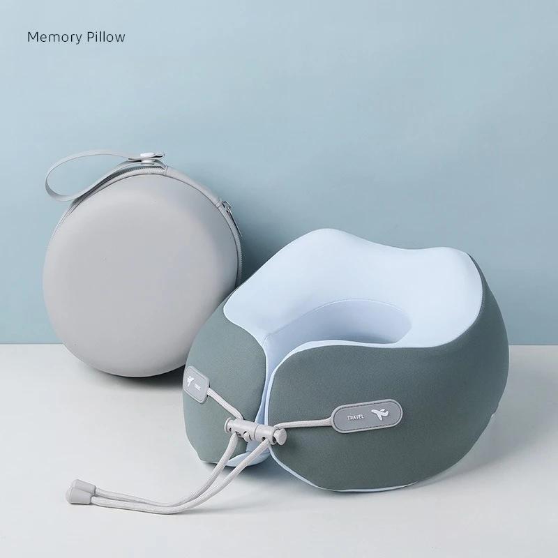 Memory Foam Neck Pillow Travel Pillow Portable U Shape Pillow for Airplane Office Home Comfort Support