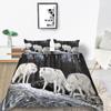 2023 New Style Duvet Cover Set Wolf Pattern Beding Cover Suitsn Polyester Quilt Cover Single Size Bed Set Teens Newly Fashion Bedding Suit