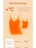 Jingqi Maternity Nursing Camisole with Built-in Bra, Warm Plus Velvet Vest for Postpartum Breastfeeding and Pregnancy (Autumn/Winter).