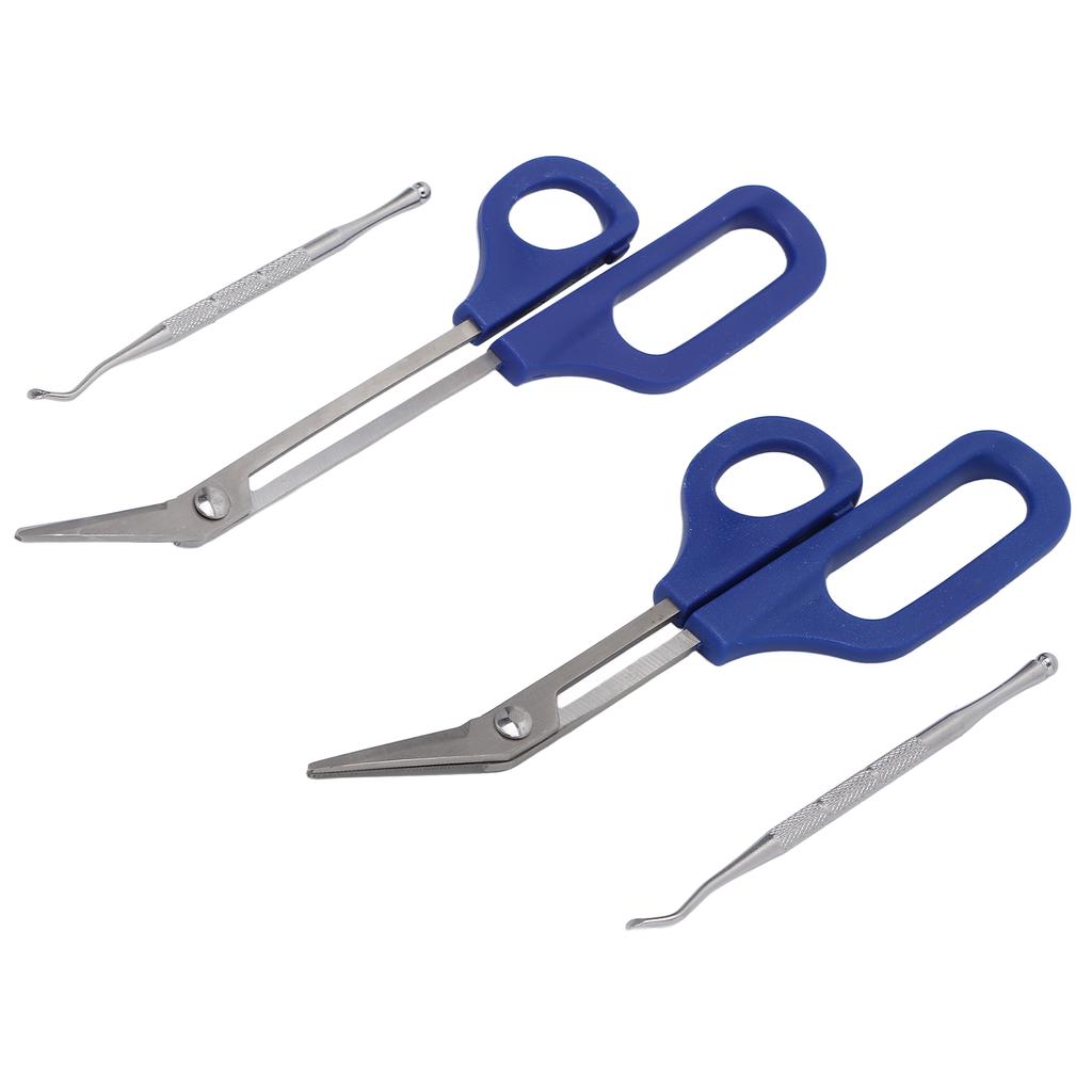Long Handled Toenail Scissors Ergonomic Toe Nail Clippers Ingrown Toenail File for Elderly Pregnant