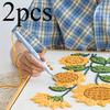 Colorful Thickened Embroidery 2pcs Knitted Handmade Embroidery-with Hook, Plastic Embroidery Knitted Embroidery Hook Needle,suitable for DIY Projects