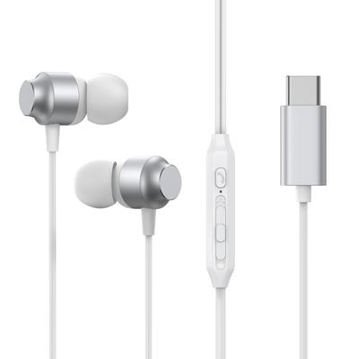 JREC06 Silver USBC In-Ear Headphones Headset