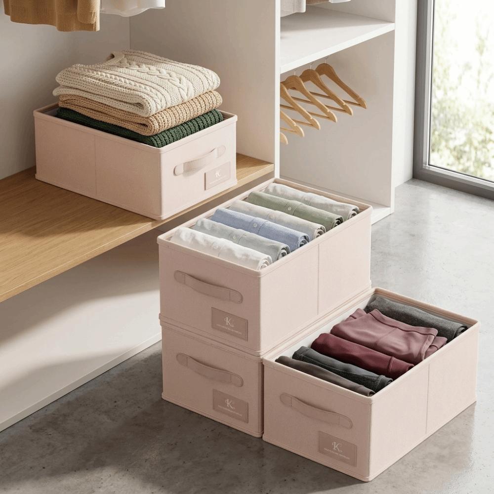 Large Capacity Clothes Storage Box Folding Toys Storage Box Sweater Storage Cabinets Bedroom