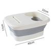 Foldable Foot Bath Tub–Portable, Covered Basin With Ergonomic Design, Silicone Thickening Suitable For Travel And Home Use