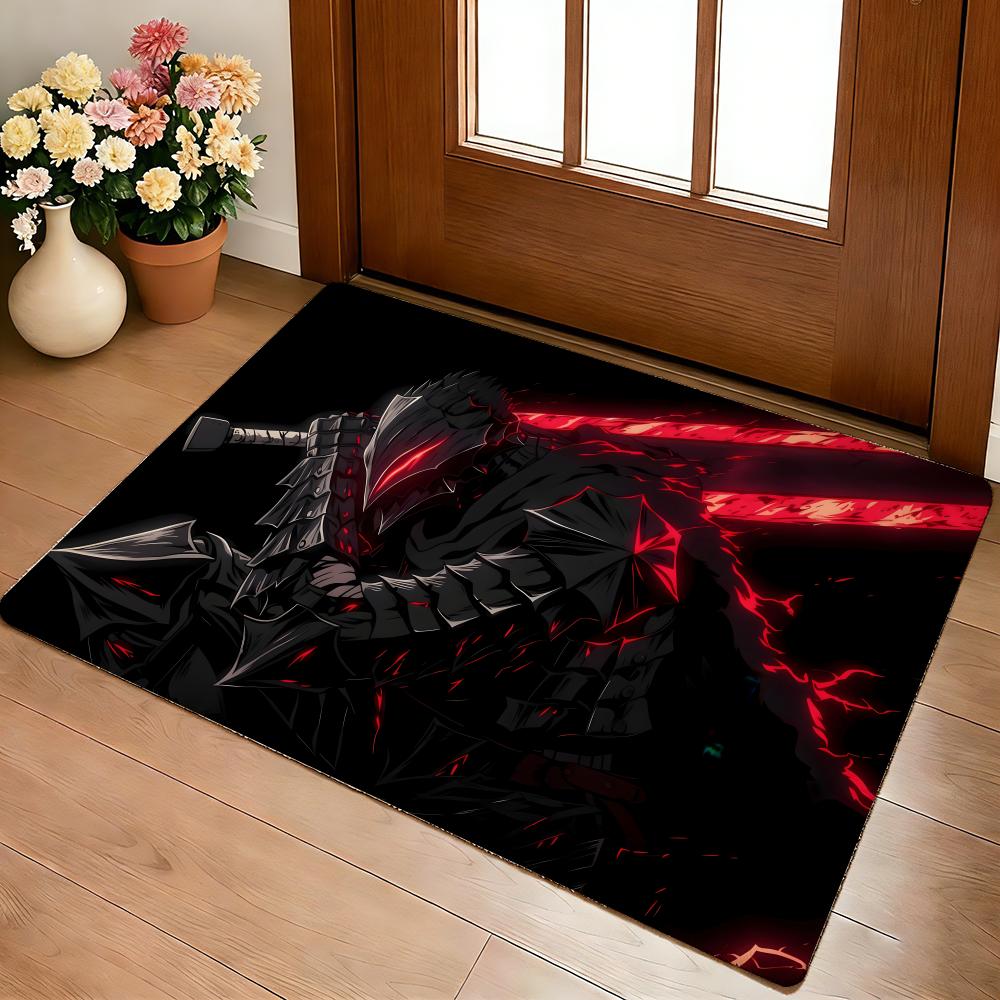 Guts Sword In Berserk Berserk Floor Mat Cozy Flannel Soft Thick Non-Slip Mat For Living Room Bedroom Kitchen Decor Rugs