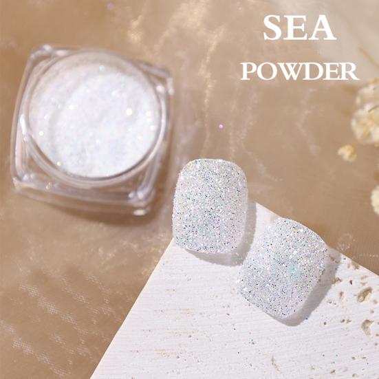 Aurora Effect Nail Art Powder Non-Floating Colorful Pastel Dust Ultra Fine Glitter Nail Powder