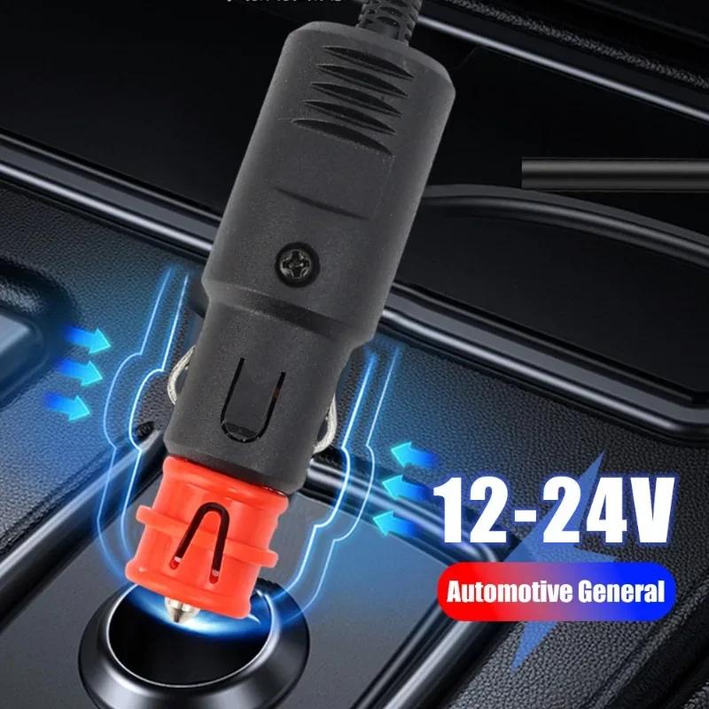 Universal 12V-24V Car Cigarette Lighter Plug Socket Power Plug Connection Cigaret Socket Adaptor Male Plug Accessories