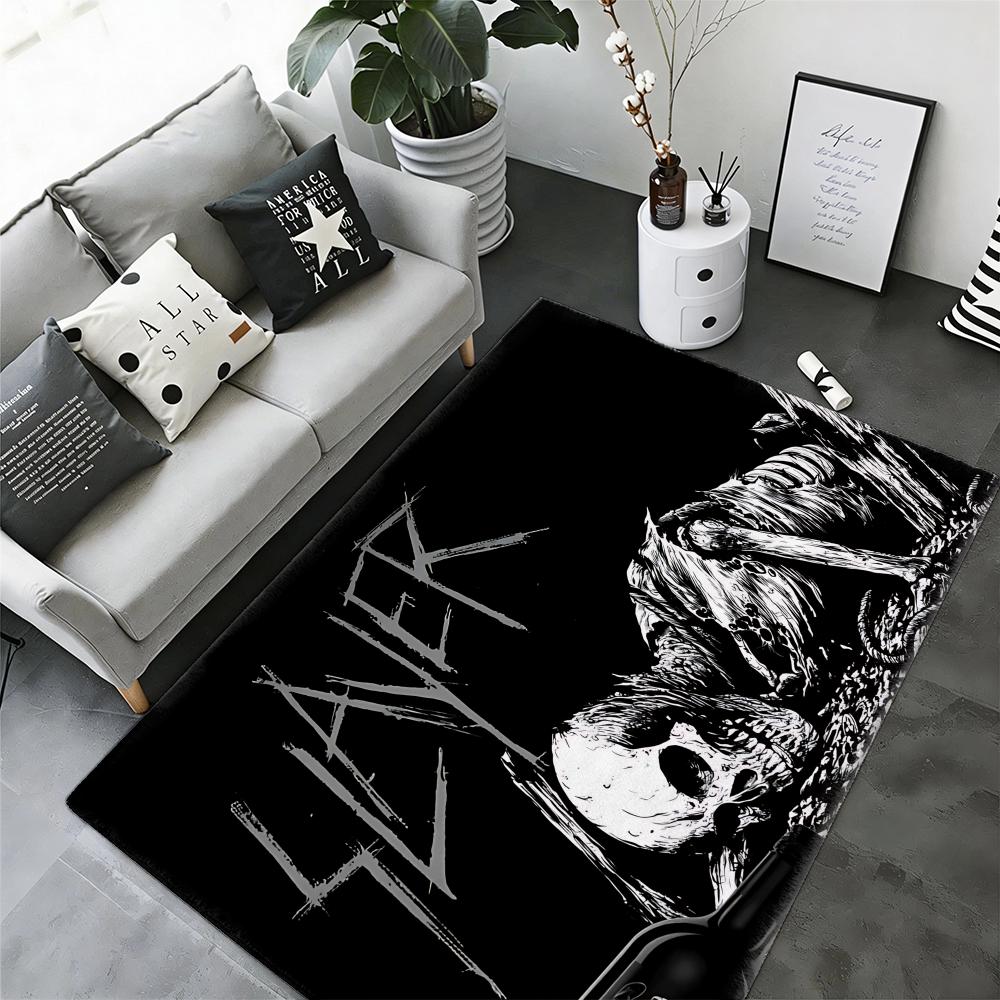 Thrash Metal Band S-Slayers Floor Mat Soft Thickened Flannel Door Mat Non-Slip Living Room Rug Home Decor