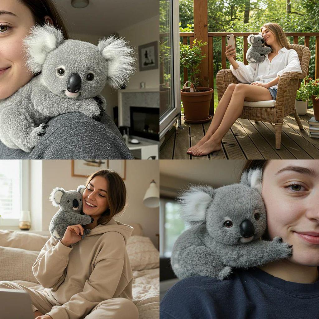 Koaly Koala Plush Toy: Hugging Bear Bag Pendant