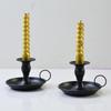 1Pc Iron Candlestick Stand Candle Holder Vintage Retro Style Classic Look Taper Candle Holder For Wedding Decoration Accessories