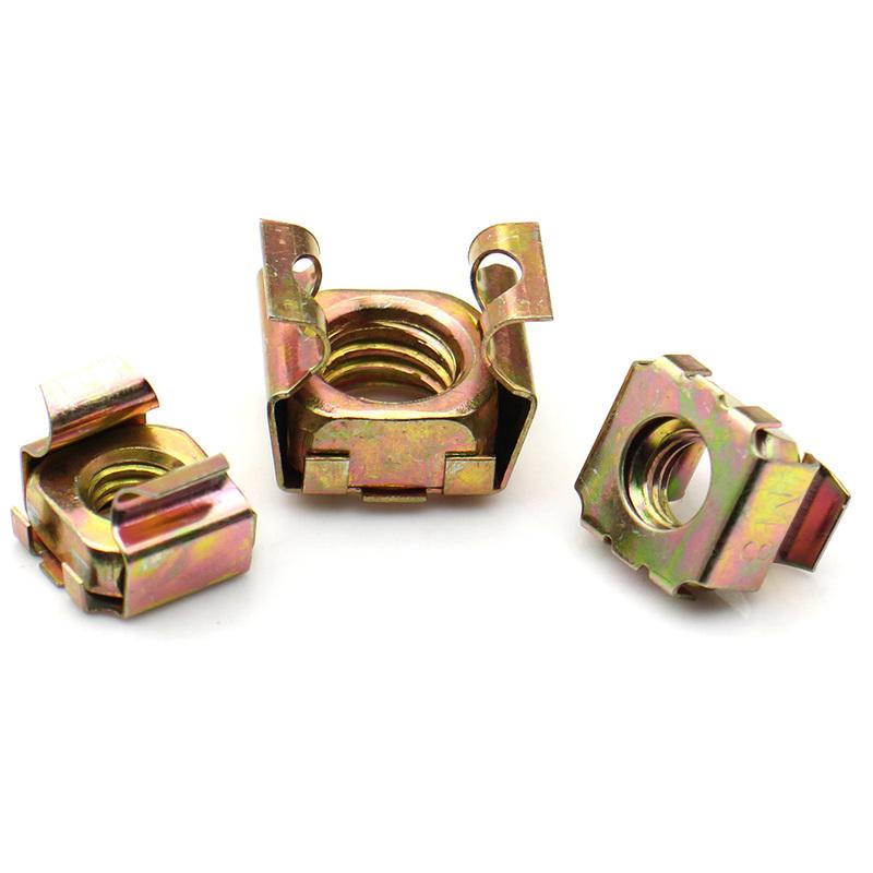 2-10pcs 304 Stainless Steel Zinc Plated Nickel Cage Clip Nuts Square Sheet Metal M4 M5 M6 M8 M10 M12 Cabinet Floating Clip Nut