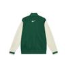 Nike Logo Color Block Fleece Sports Jacket Men Jackets Canyon-Green IB8766-341