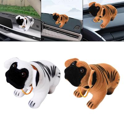 Wobbling Dog Figure Car Doll Funny Accessory Creative Gift for Dashboard Living Room Desk