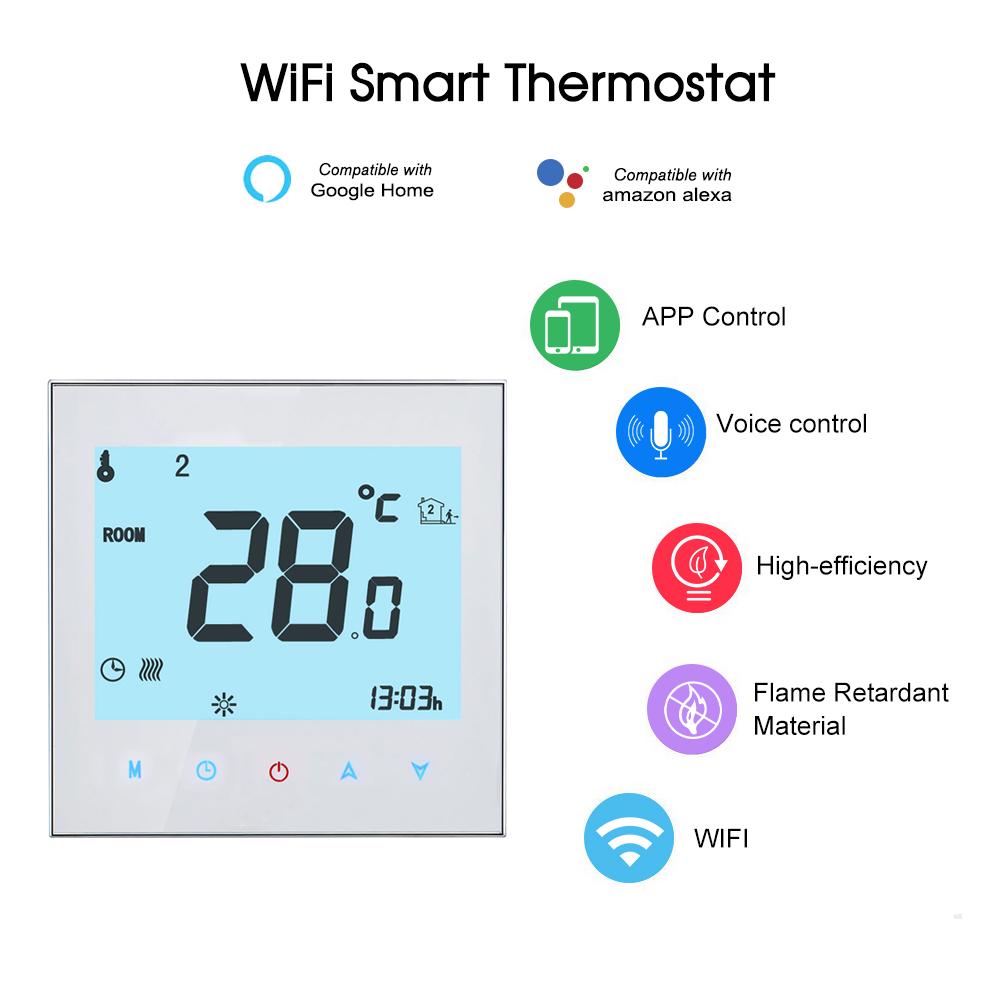 thermostat chaudiere gaz wifi thermostat intelligent wifi regulateur thermostat programmable digital numerique electrique hebdomadaire