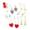 Anime JoJo Bizarre Adventure Drop Earrings Cosplay Props KakyNoria Cherry Earrings Ear Clip Men Girl Jewelry Gift